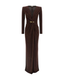 Rochie ELISABETTA FRANCHI,Red Carpet long dress, Maro