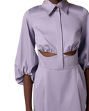 Rochie ELISABETTA FRANCHI, Stretch cotton mini dress, Mov