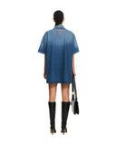 Rochie OFF WHITE, Royal Patch Denim Dress, Blue