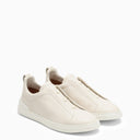 Sneakers Zegna, Low Top White Triple Stitch S4667ZLHCVOPAN