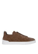 Sneakers Zegna, Low TopTriple Stitch  Brown