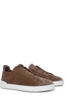 Sneakers Zegna, Low TopTriple Stitch  Brown