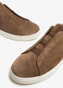 Sneakers Zegna, Low TopTriple Stitch  Brown