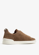 Sneakers Zegna, Low TopTriple Stitch  Brown
