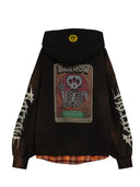 Hanorac BARROW, graphic hoodie, Black