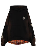 Hanorac BARROW, graphic hoodie, Black