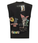 Maiou BARROW, Graphic Jersey Sleeveless T-Shirt