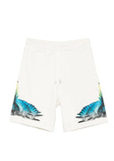 Bermude MARCELO BURLON, Wings print shorts