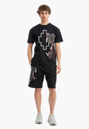 BERMUDE Marcelo Burlon, Panther Print, Negru