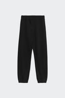 Pantaloni MARCELO BURLON, White logo Insert on Front, Negru