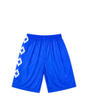 Pantaloni scurti MARCELO BURLON, logo print bermuda, Albastru
