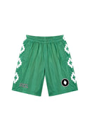 Pantaloni scurti MARCELO BURLON, logo print bermuda, Verde