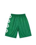 Pantaloni scurti MARCELO BURLON, logo print bermuda, Verde
