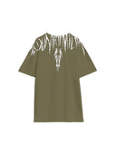 Tricou MARCELO BURLON, graffiti logo print t-shirt, Verde