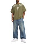 Tricou MARCELO BURLON, graffiti logo print t-shirt, Verde