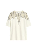 Tricou MARCELO BURLON, wings print t-shirt, Alb