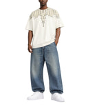 Tricou MARCELO BURLON, wings print t-shirt, Alb