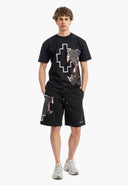 Tricou MARCELO BURLON, Panther Print, Negru