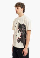 Tricou MARCELO BURLON, Panther Print, Alb