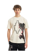 Tricou MARCELO BURLON, Panther Print, Alb