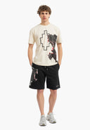Tricou MARCELO BURLON, Panther Print, Alb