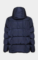 Geaca Dsquared2, Gluga Oversized, Fermoare argintii, Bleumarin