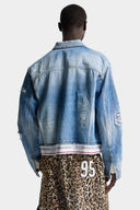 Jacheta DSQUARED2, Light Cool Kids Wash Over Jean Jacket
