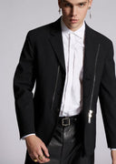 Sacou DSQUARED2, Ceresio 9 Zip Blazer, Black