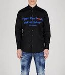 Camasa DSQUARED2, Text Print, Black