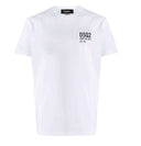 Tricou Dsquared2, Imprimeu Made in Italy, Alb