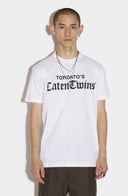 Tricou DSQUARED2, Caten Twins Cool  White