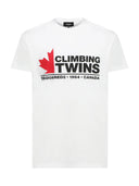 Tricou DSQUARED2, Climb Twins, Alb