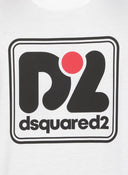 Tricou DSQUARED2, D2 Logo Box, Alb