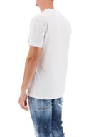 Tricou DSQUARED2, Logo Print, Alb