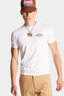 Tricou DSQUARED2, Frontal DSQ2 Milano, White