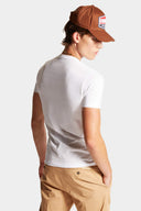 Tricou DSQUARED2, Frontal DSQ2 Milano, White