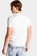 Tricou DSQUARED2, Canadian Brothers, Alb