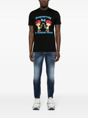 Tricou DSQUARED2, Canadian Brothers, Negru