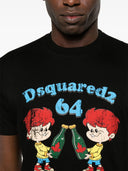 Tricou DSQUARED2, Canadian Brothers, Negru