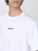 Tricou DSQUARED2, Frontal Print, Alb