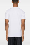 TRICOU DSQUARED2, Restricted Area Print, Alb, Cool Fit