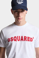 Tricou DSQUARED2, Cool/Slim Fit, Logo Insert, White