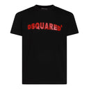Tricou DSQUARED2, Cool/Slim Fit, Logo Insert, Black