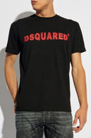 Tricou DSQUARED2, Cool/Slim Fit, Logo Insert, Black