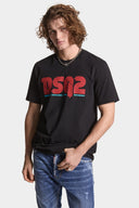 Tricou DSQUARED2, Regular Fit, Black, Leaf Logo
