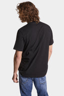 Tricou DSQUARED2, Regular Fit, Black, Leaf Logo