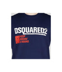 Tricou DSQUARED2, Cool Fit, Keep Moving Around, White Logo