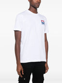 Tricou DSQUARED2, Logo Insert Leaf, White, Slim Fit