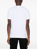 Tricou DSQUARED2, Logo Insert Leaf, White, Slim Fit
