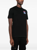 Tricou DSQUARED2, Logo Insert Leaf, Black